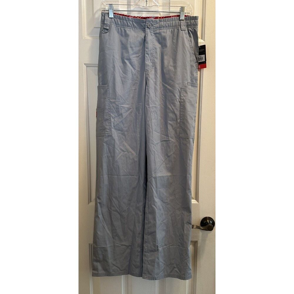 Scrubs Dickies Men's Zip Fly Pull-On Pant 81006 GRWZ Grey‎